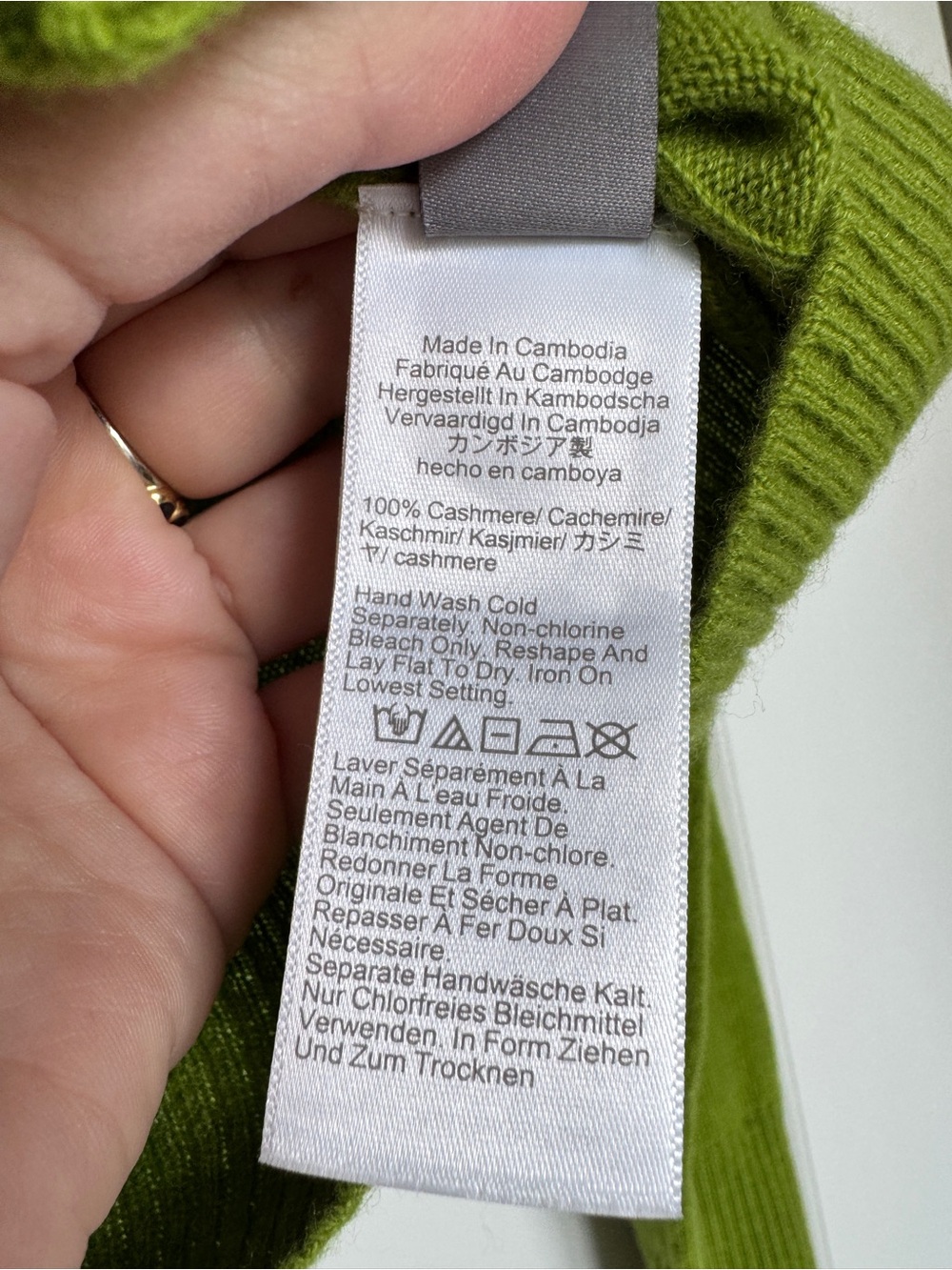 NWT J. CREW Women's Perfect Cashmere Cardigan August Peridot Size Extra Small XS - Picture 10 of 16